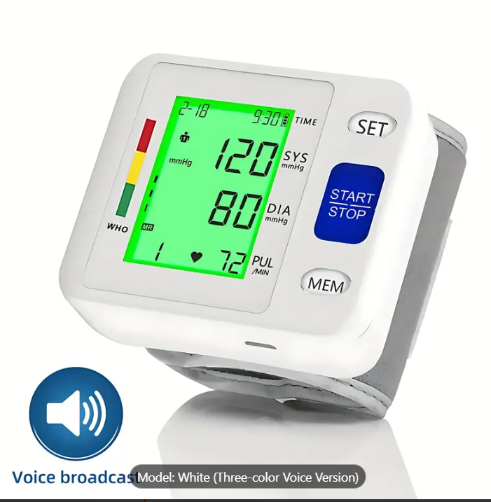 Wrist Blood Pressure Monitor - White - photo 3