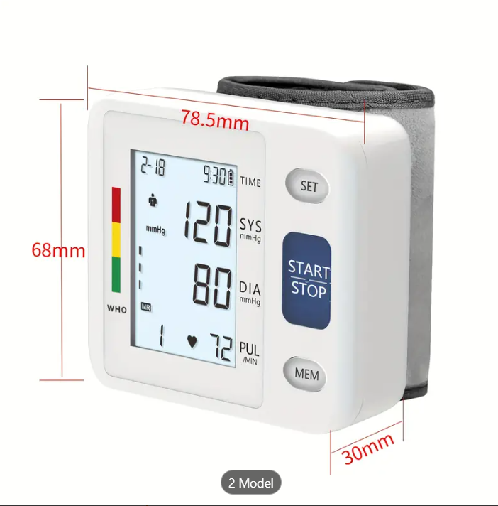 Wrist Blood Pressure Monitor - White - photo 4