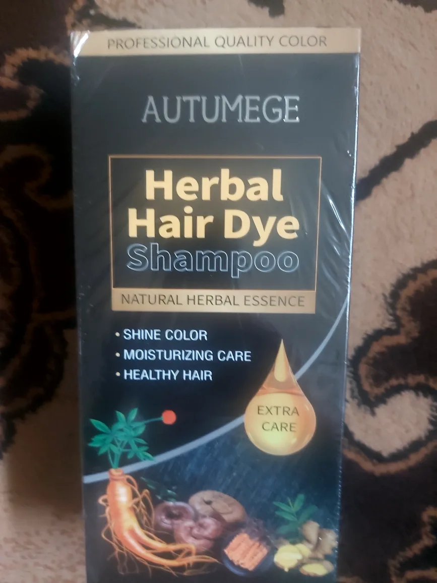 Autumege Herbal Hair Dye Shampoo black, 500ml image indicator(6)