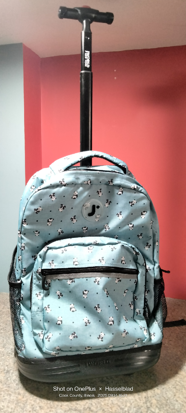 J World Rolling Backpack - Panda
