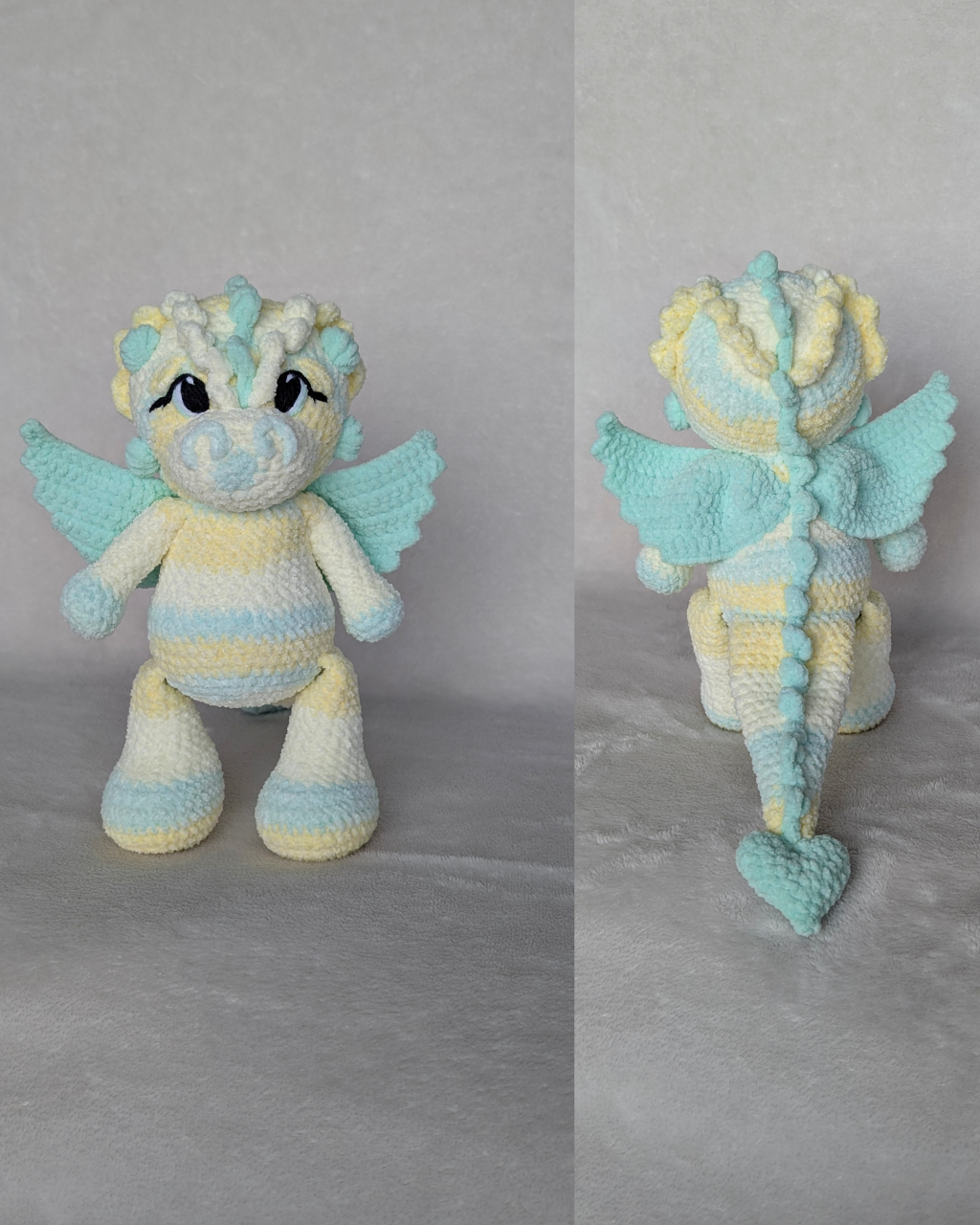 Crochet Dragon Plushie Preorder Only - photo 3