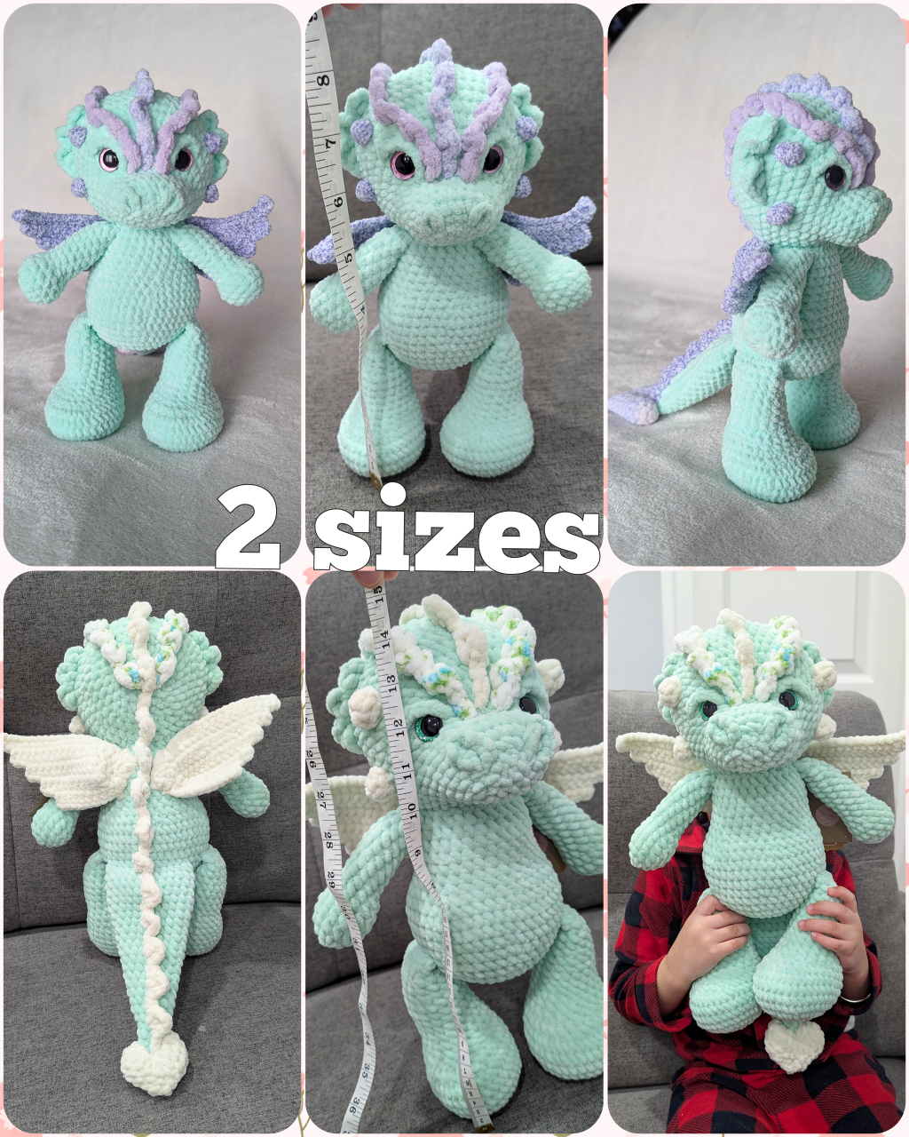 Crochet Dragon Plushie Preorder Only - photo 5
