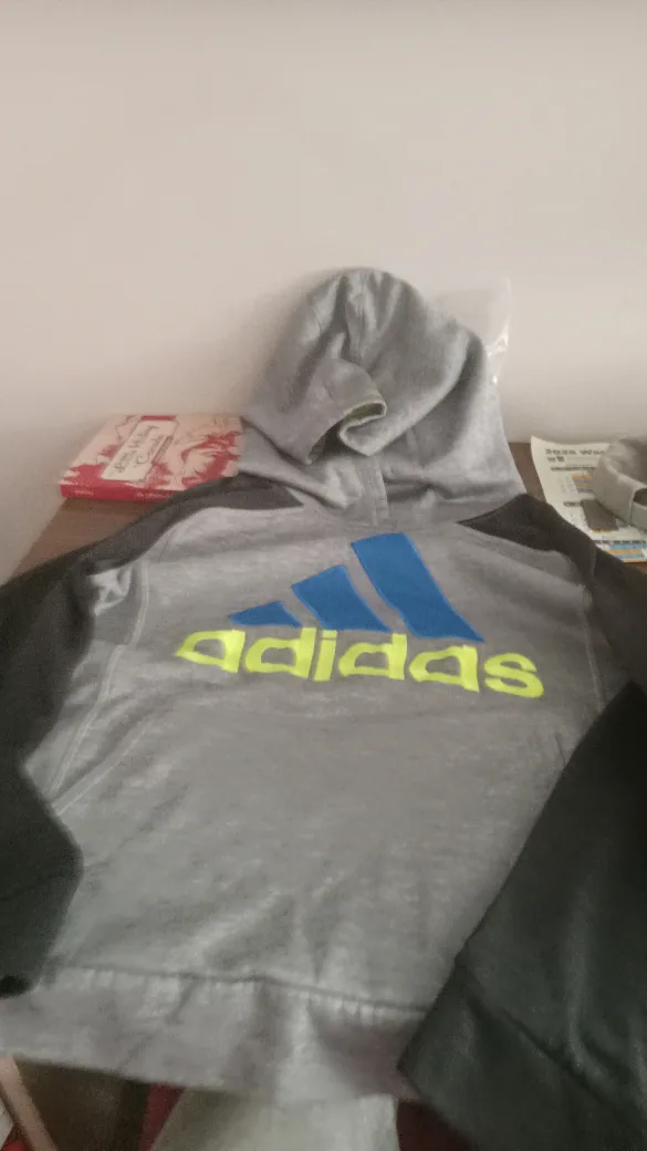 Adidas Grey Hoodie - Size XL thumbnail