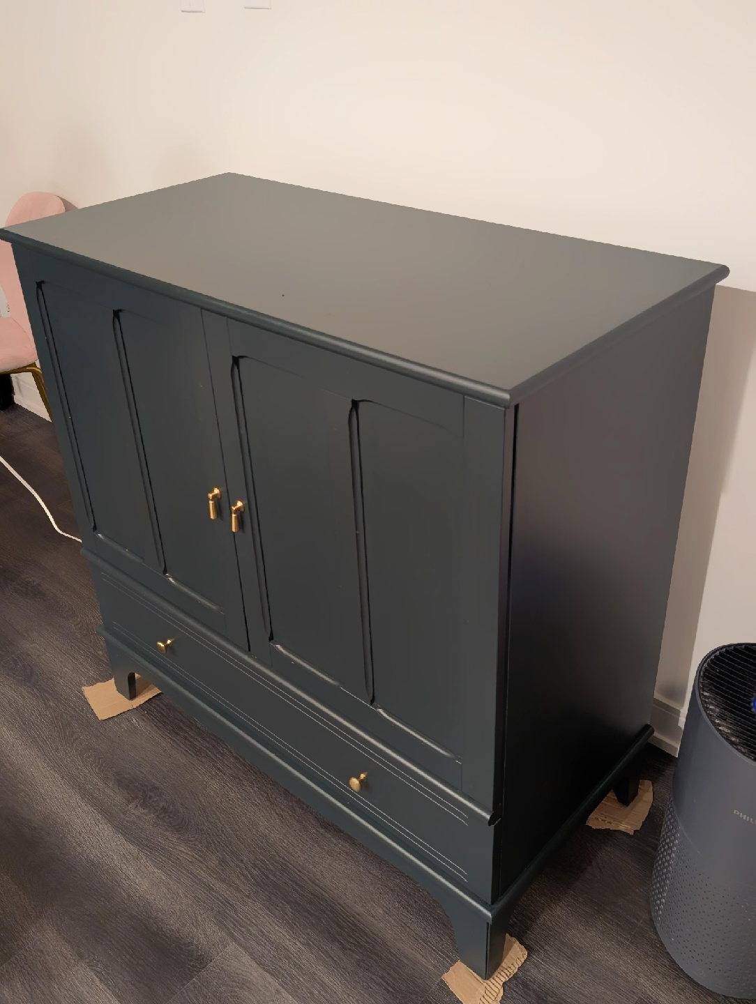 Dark Blue-green Storage Cabinet