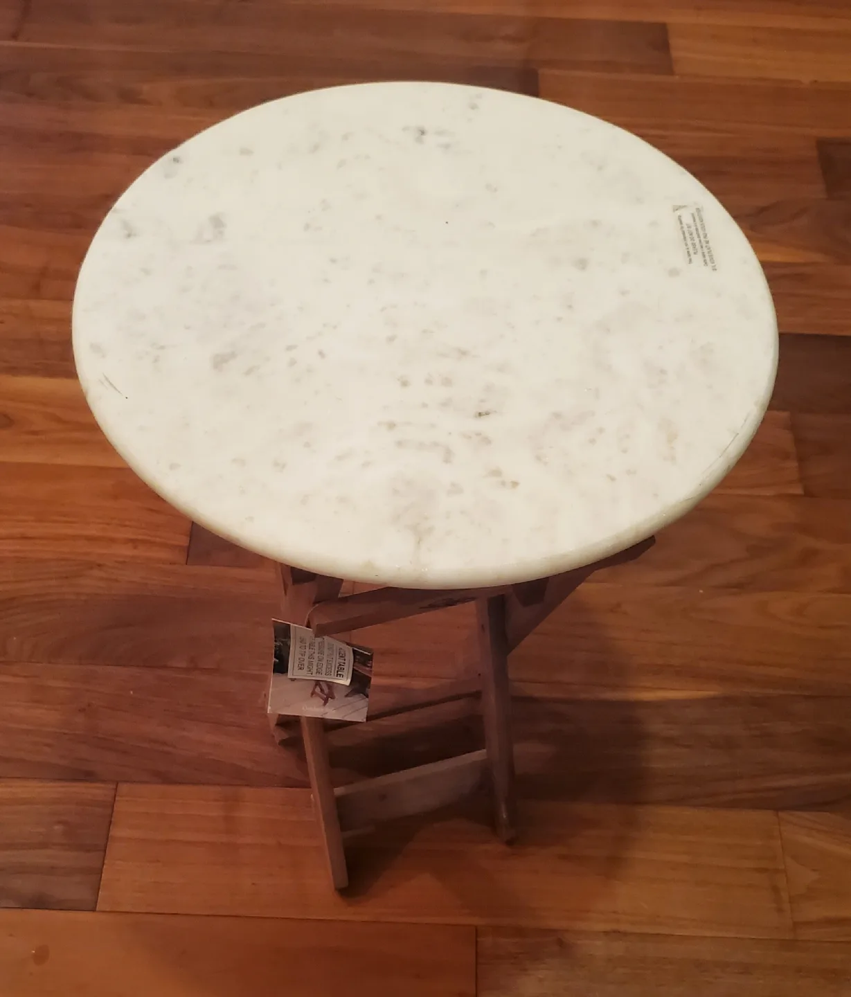 Wood Finish Shelf & Painted Accent Table and more image indicator(9)