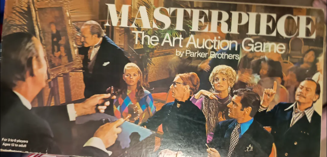 Masterpiece: The Art Auction Game by Parker Brothers thumbnail