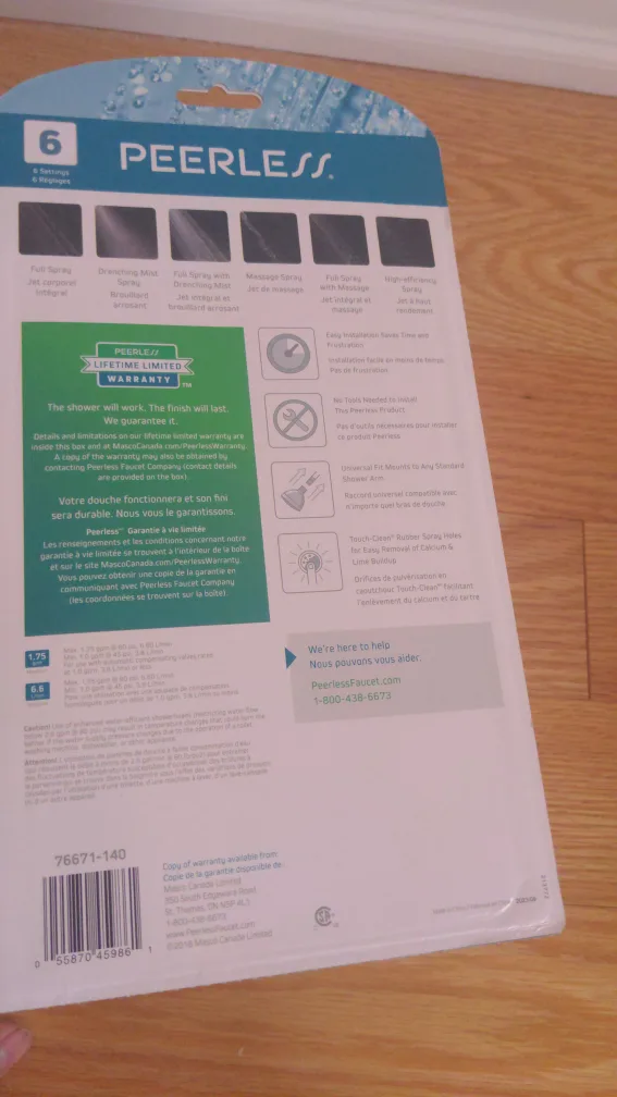 Peerless Massage Hand Shower - New in Box image indicator(2)