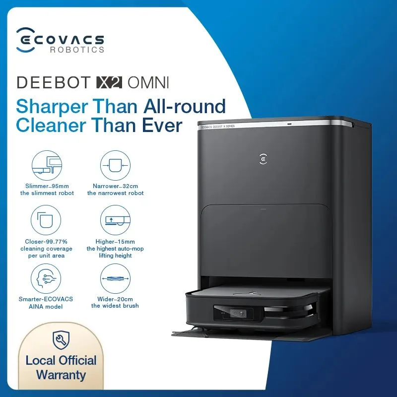 Ecovacs DEEBOT X2 OMNI Robot Vacuum & Mop image indicator(4)