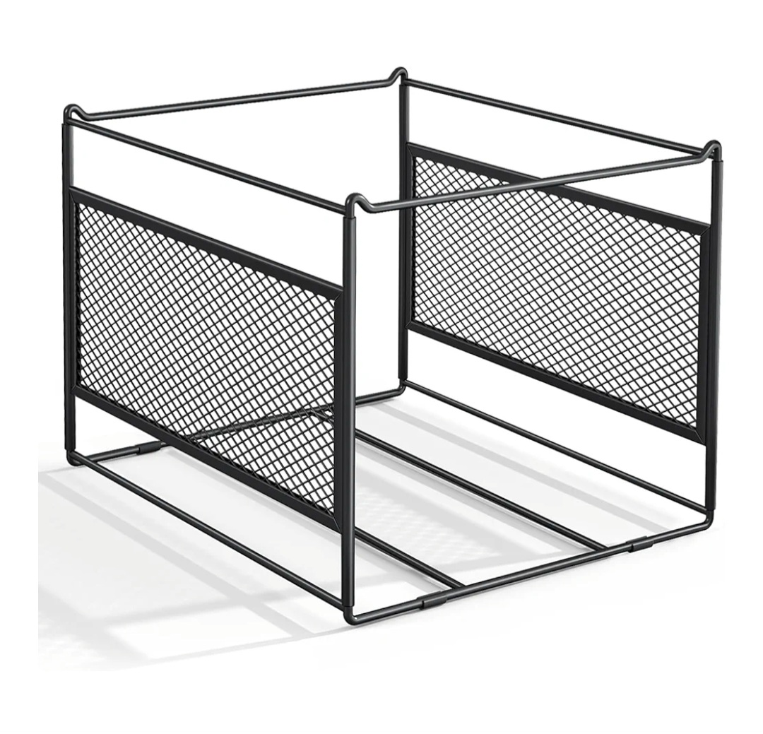 Black Metal Hanging File Folder Organizer
