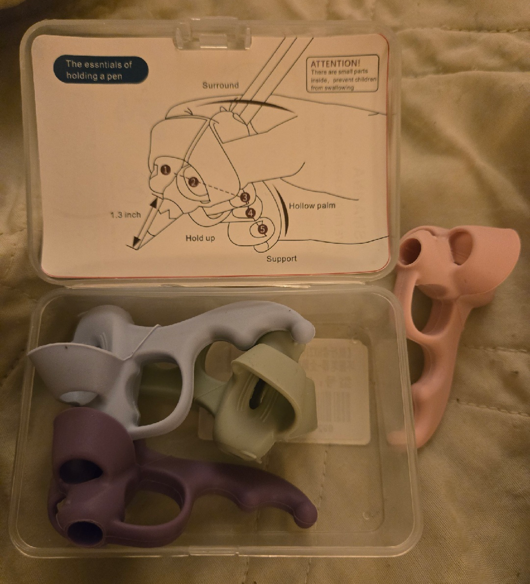 🥕ASMANNA Five Finger Pencil Grips 2.0 - photo 2