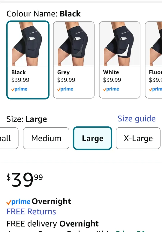 BNWT Women's 4D Padded Bike Shorts - Black image indicator(6)