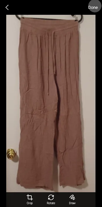 Beige Pink Off-the-Shoulder Top and Pants Set image indicator(2)