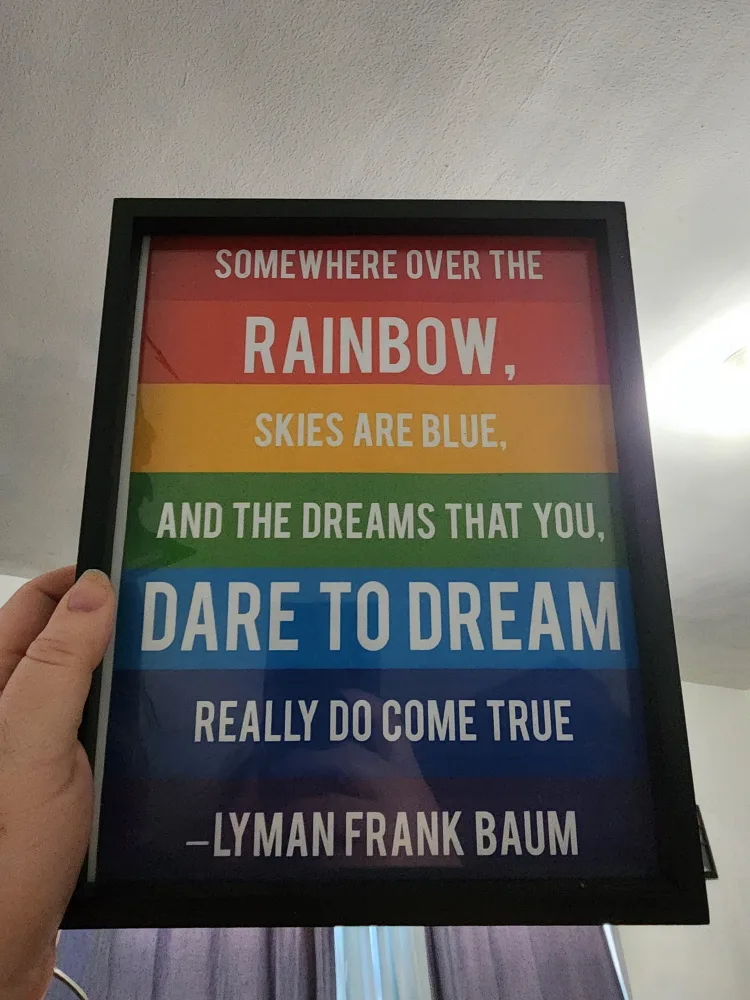 "Somewhere Over the Rainbow" Framed Print thumbnail