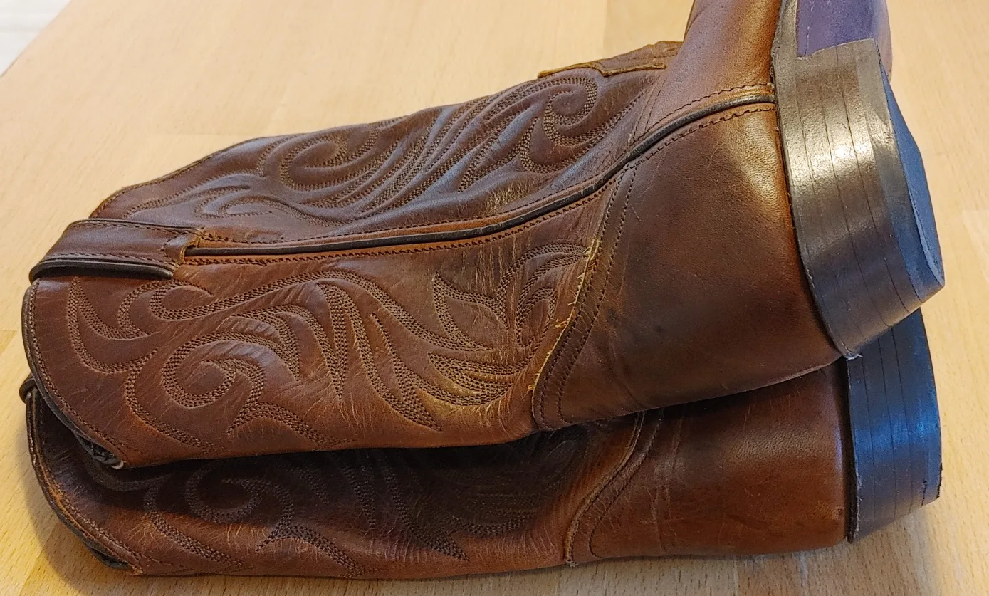 Brown Leather Cowboy Boots image indicator(6)