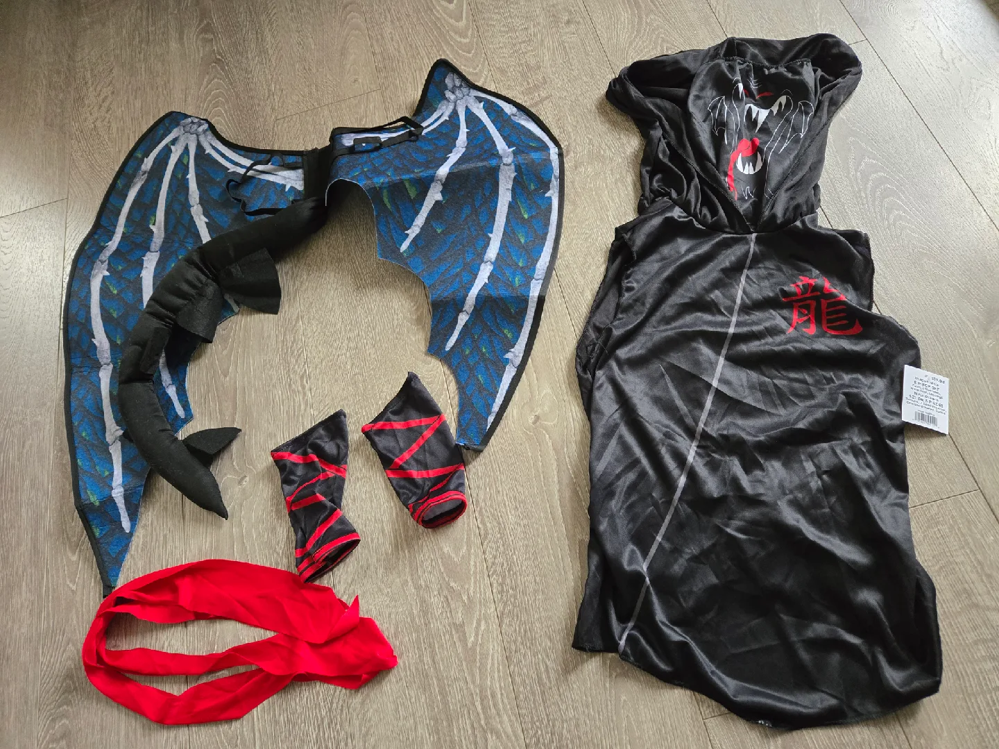 Kids dragon ninja halloween costume brand new thumbnail