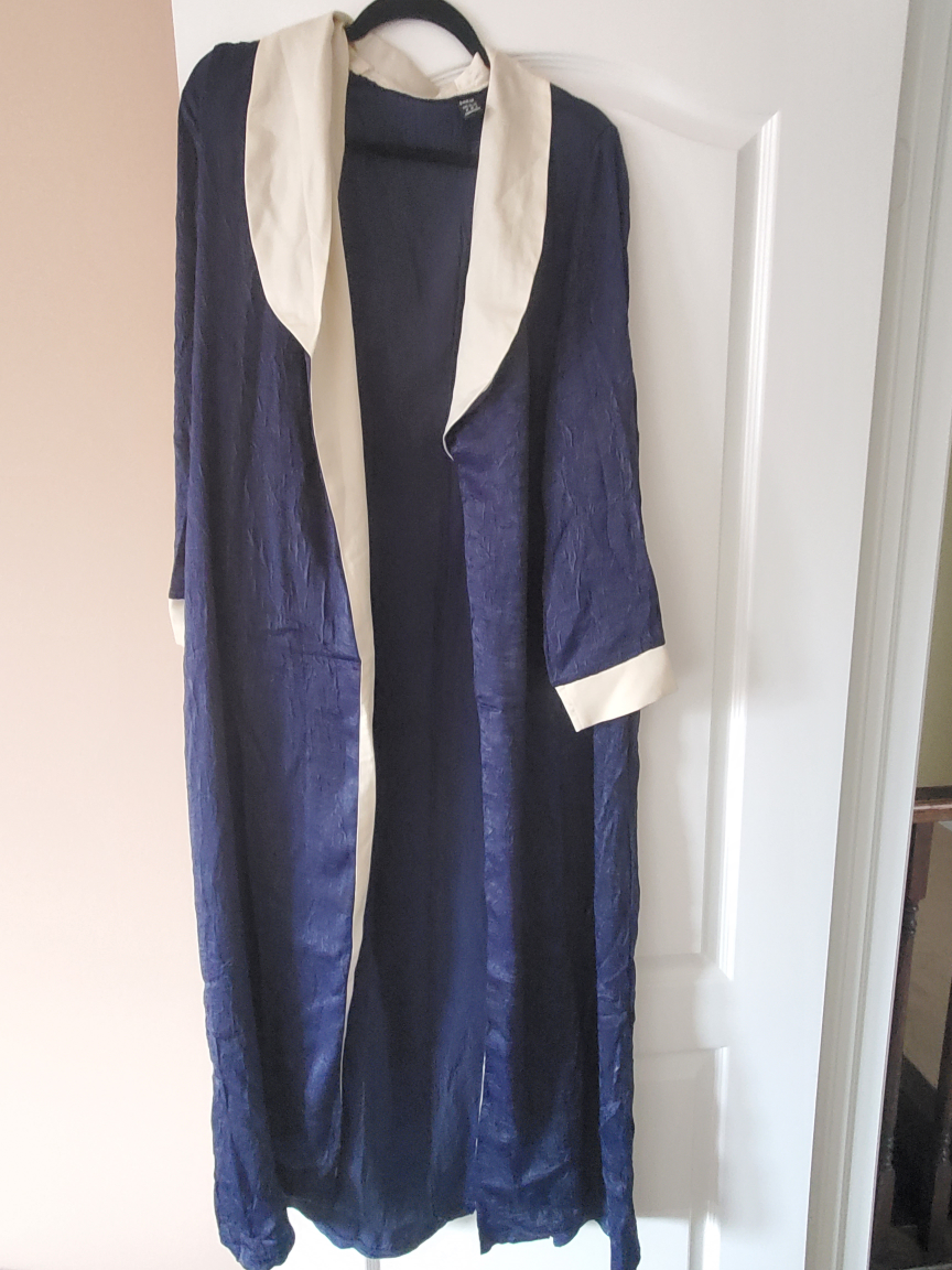 Shein Navy Blue Robe - Size M