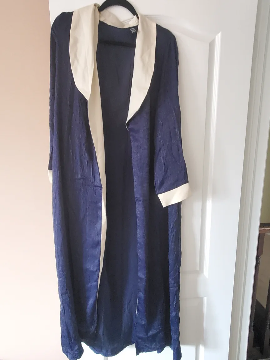 Shein Navy Blue Robe - Size M thumbnail
