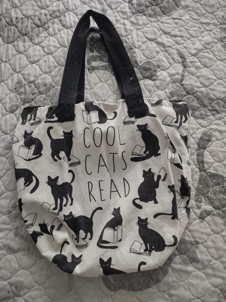 Cool Cats Read Tote Bag thumbnail
