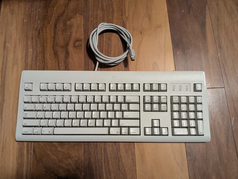 Vintage Apple AppleDesign ADB Keyboard thumbnail