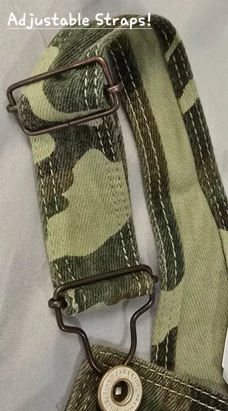 NEW! Zara Kids Camo Jumper Dress - Size 10 Youth image indicator(4)