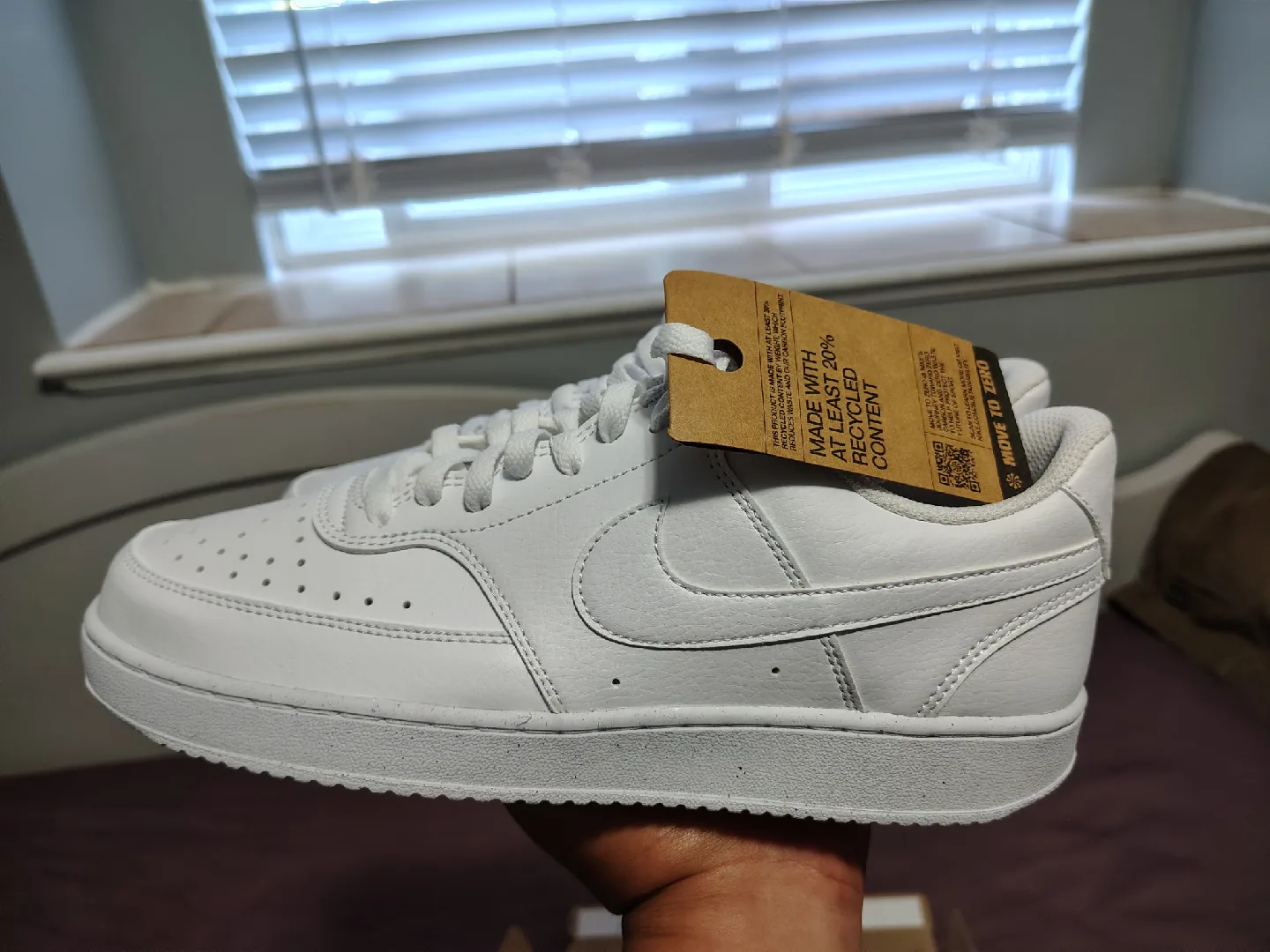 New Nike Court Vision Lo NN White Size 9.5 image indicator(7)