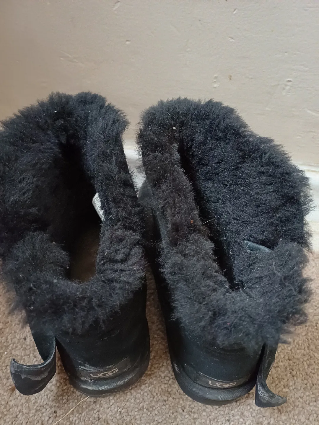 UGG Black Suede Boots, Size 8 image indicator(4)