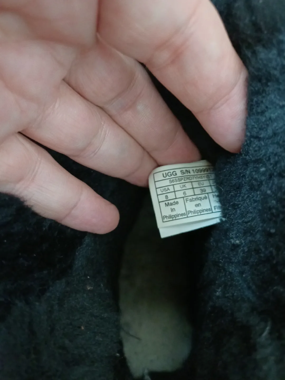 UGG Black Suede Boots, Size 8 image indicator(5)