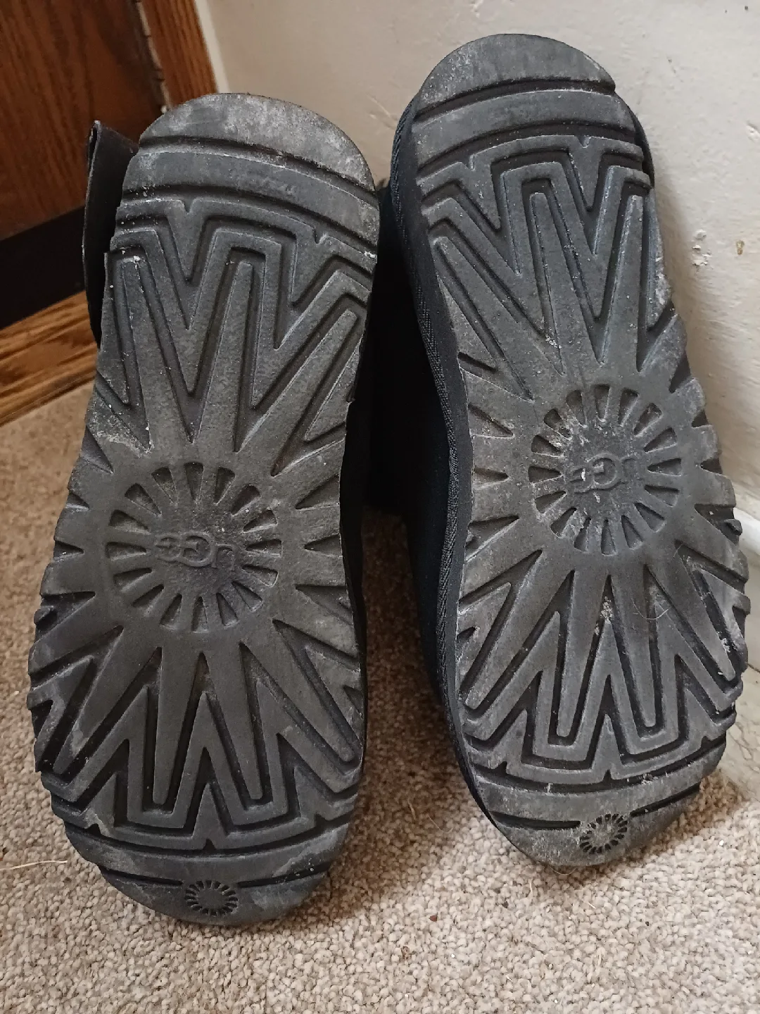 UGG Black Suede Boots, Size 8 image indicator(6)