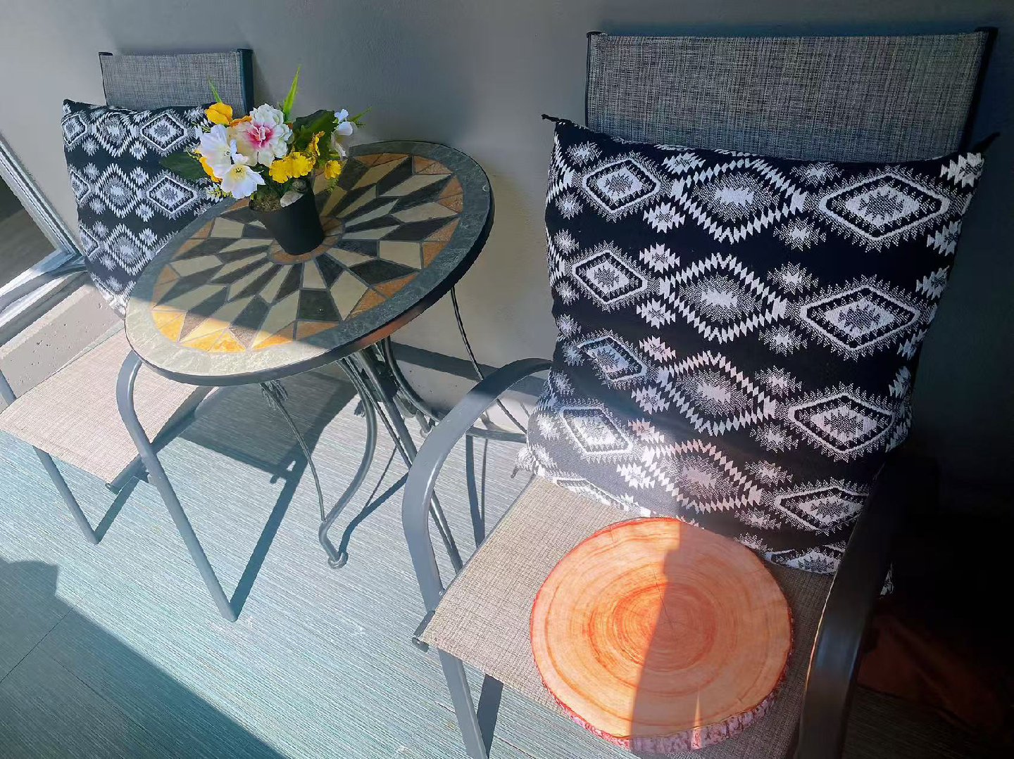Patio Set with 2 Chairs and Table