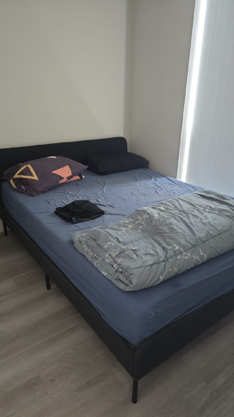 IKEA SLATTUM Full Size Bed Frame - Dark Gray