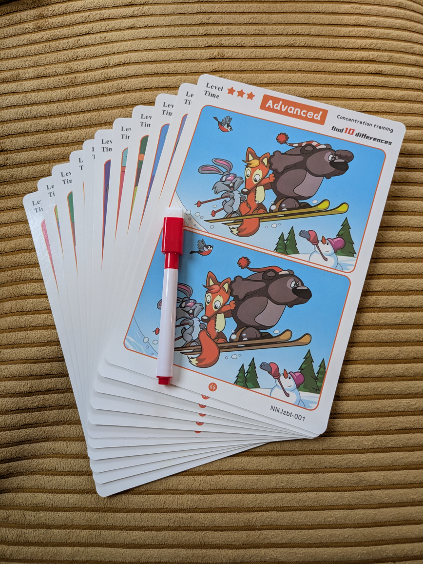 Advanced Find 10 Differences Cards - New