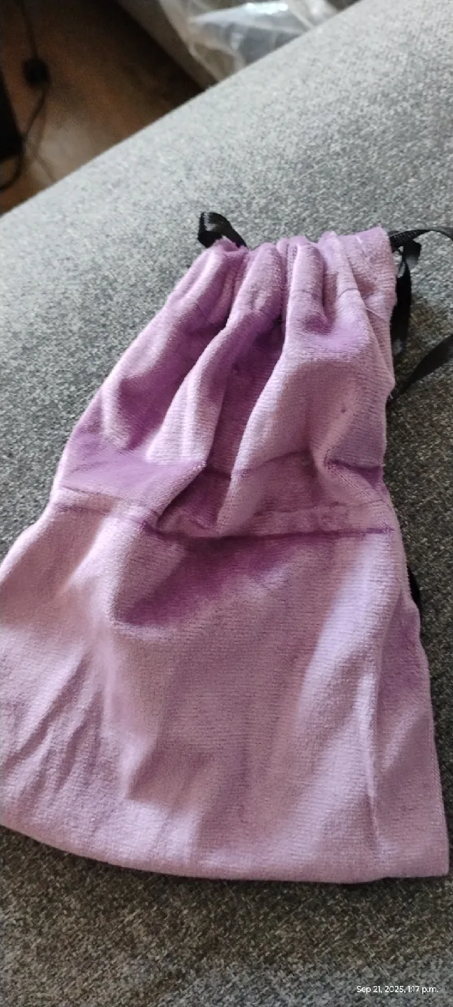 Purple Velvet Drawstring Bag image indicator(2)