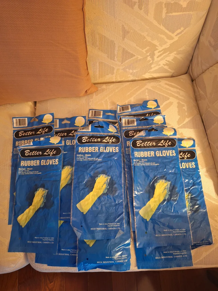 Multi purpose medium rubber gloves - 1 for $1.75 or 14 for $23 thumbnail