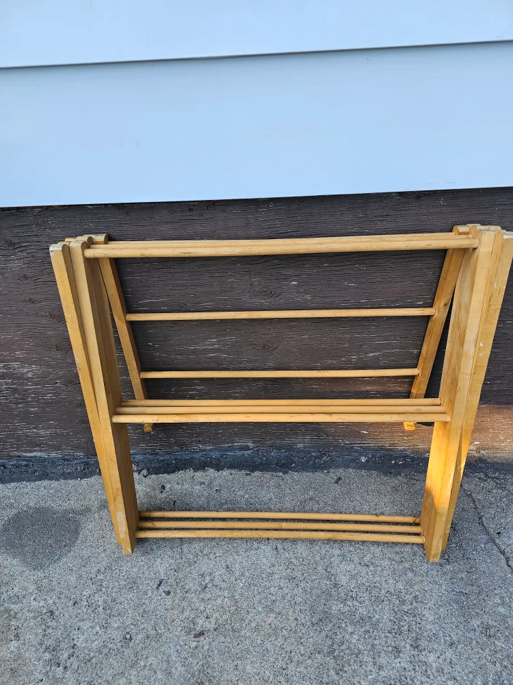 Wooden Clothes Drying Rack image indicator(3)