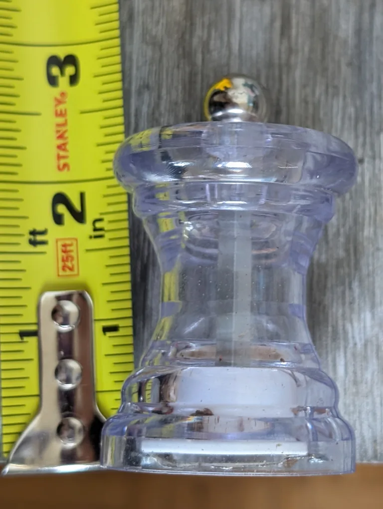 Clear Acrylic Pepper Grinder, 3 inches🥕 image indicator(4)