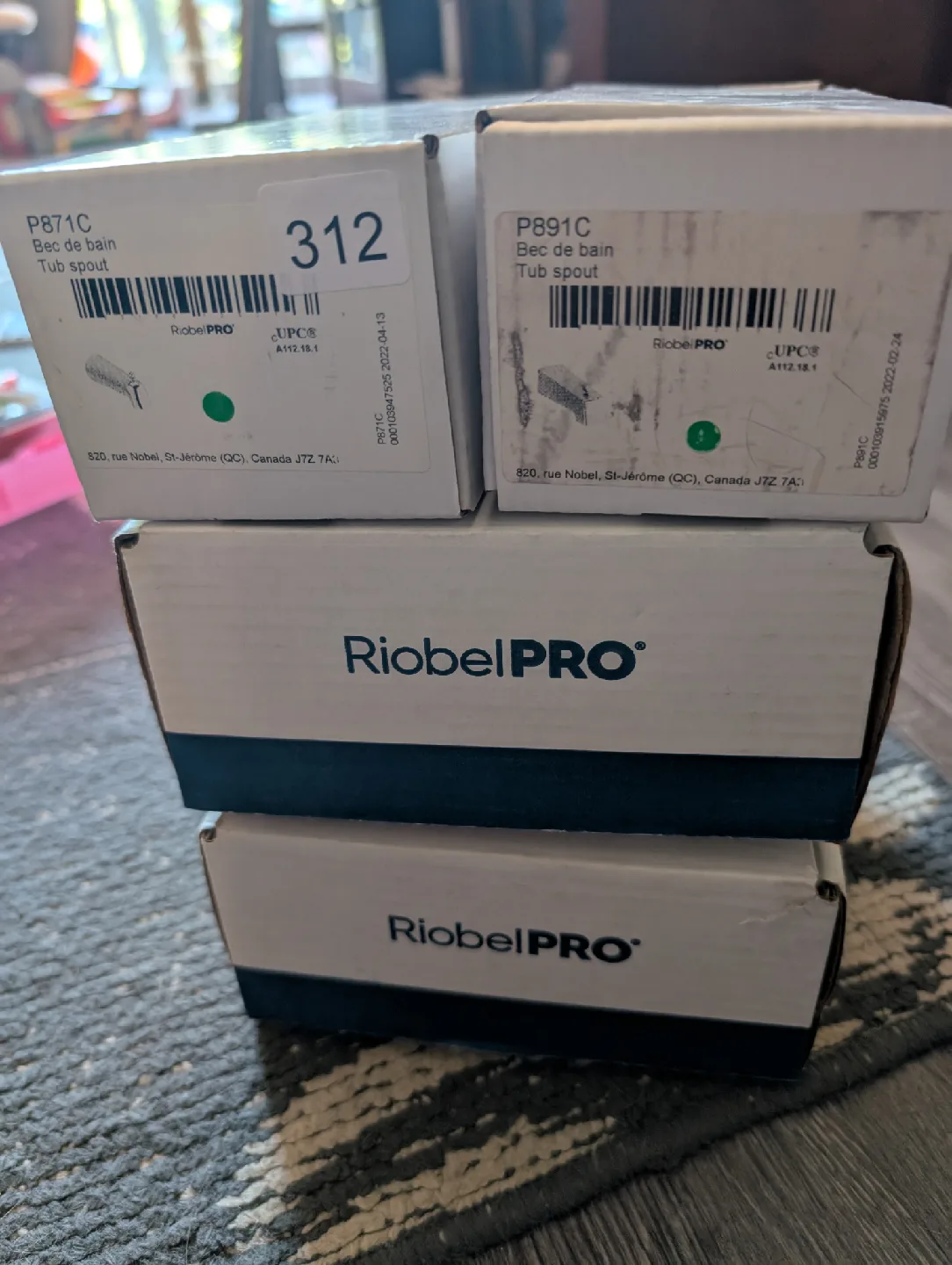 Riobel PRO Tub Spout & Valve Trim - New in Box! thumbnail