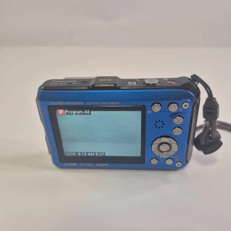 Panasonic Lumix DMC-TS4 Blue Waterproof Camera image indicator(2)