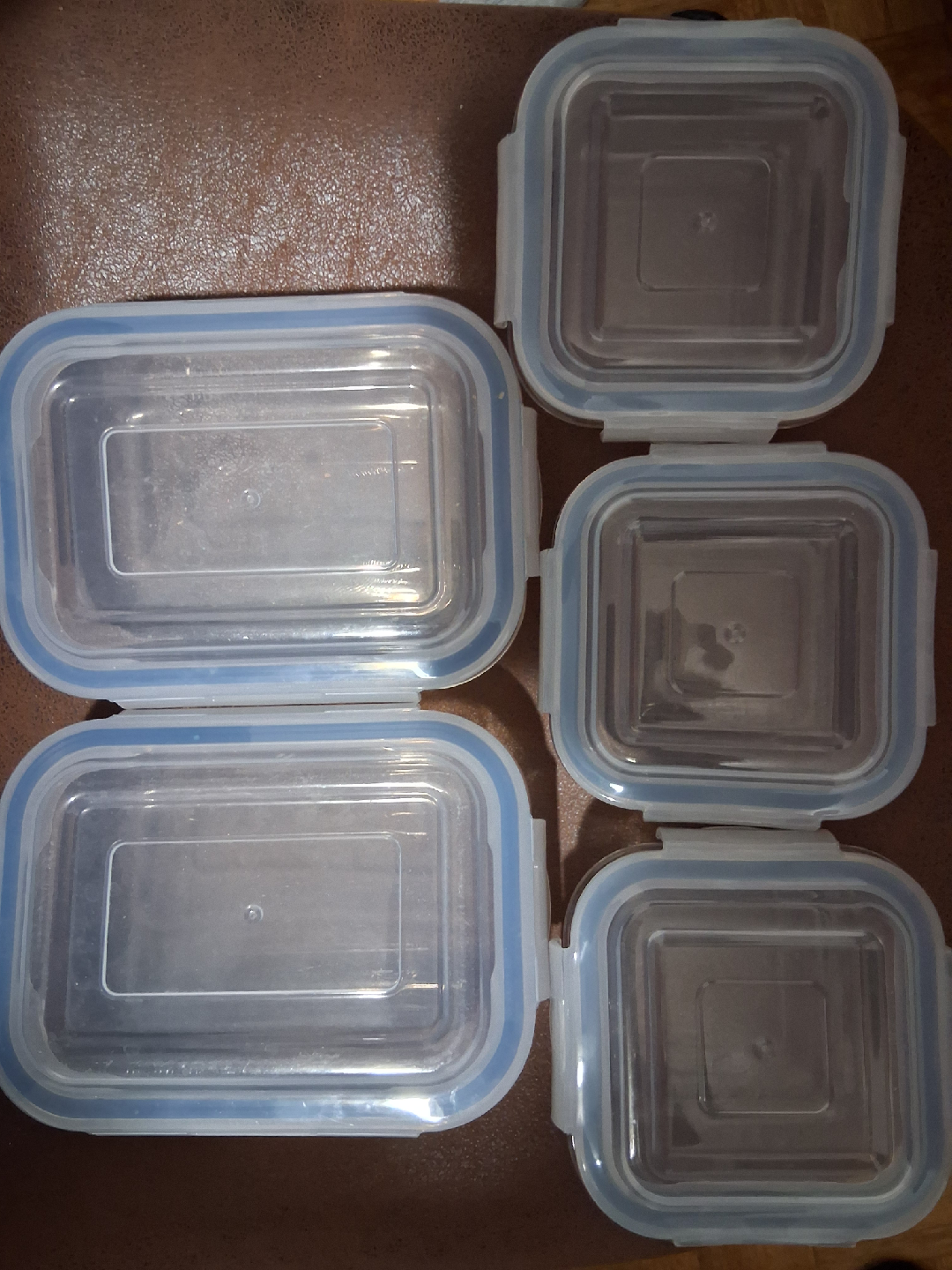 5x Glass Containers