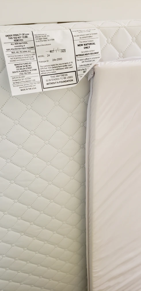 White Baby Crib with Mattress - photo 2
