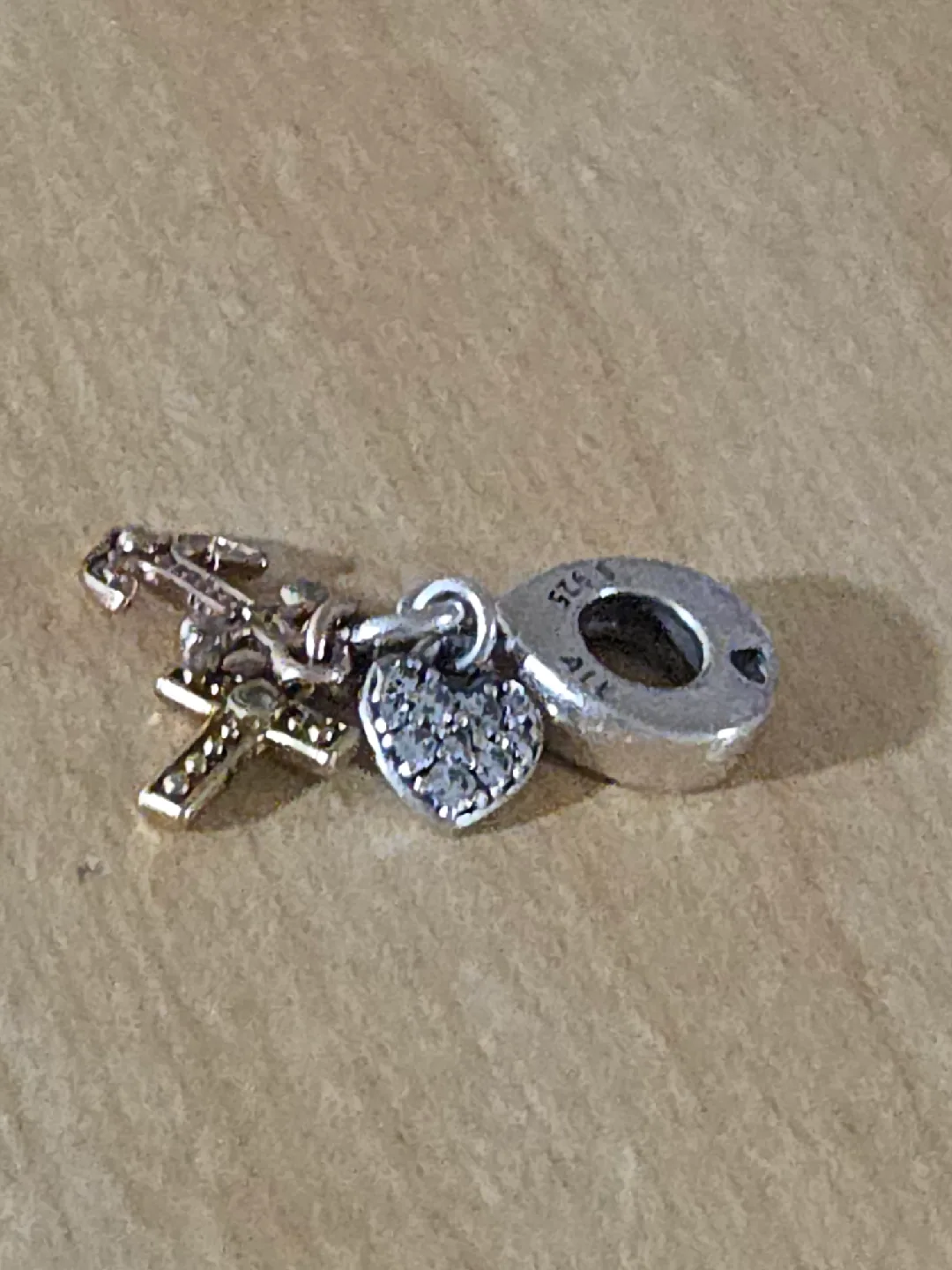 (Check Desc) Pandora Charm: Heart, Cross & Anchor image indicator(2)