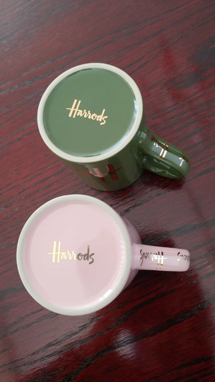 Harrods Mugs - Pink & Green image indicator(2)