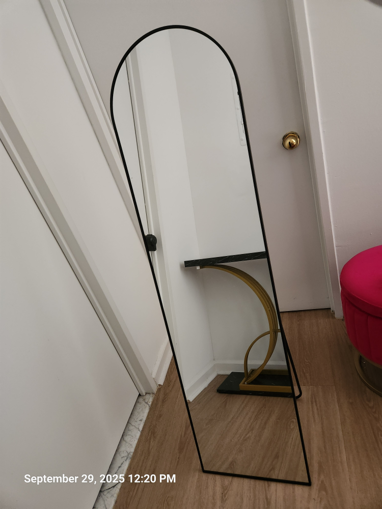 Black Framed Full Length Mirror - photo 3