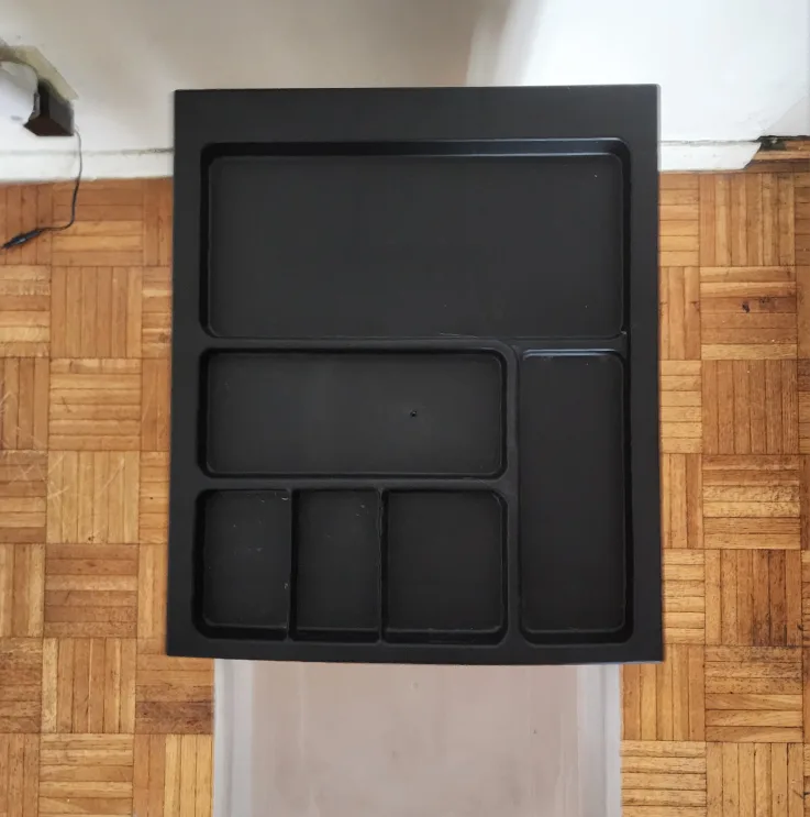 3-Drawer Rolling Storage Cart - Black Frame image indicator(2)