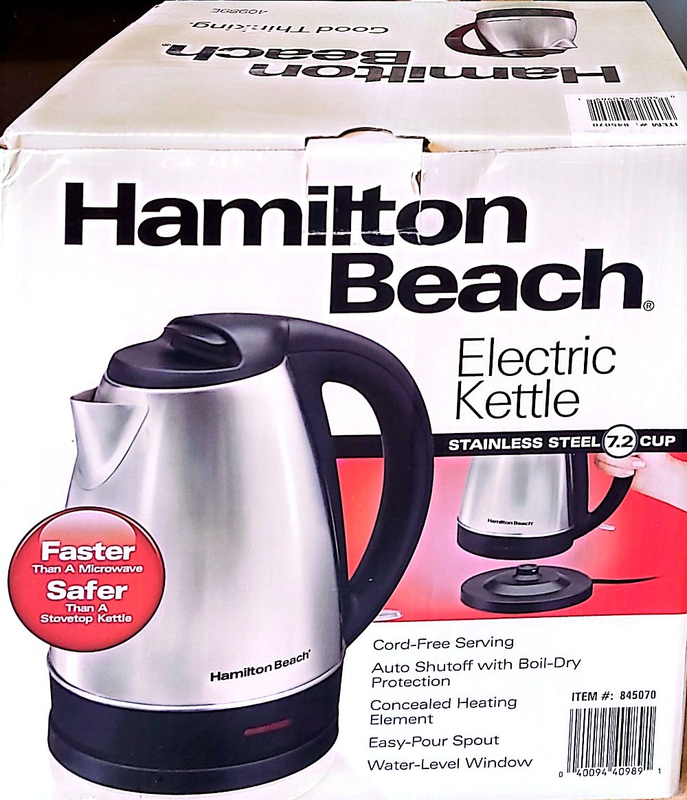 Hamilton Beach Electric Kettle - Stainless Steel