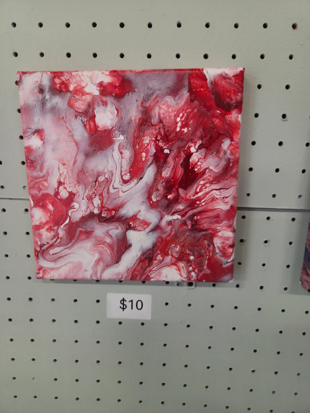 Red & White Abstract Canvas Art - $10 thumbnail