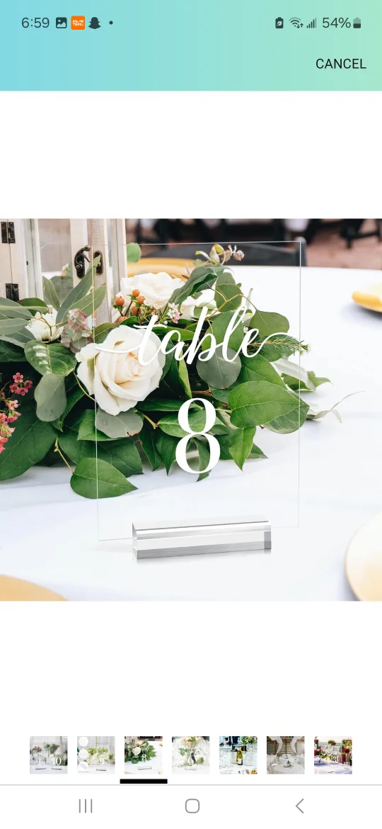 Acrylic Table Numbers 1-10 image indicator(5)