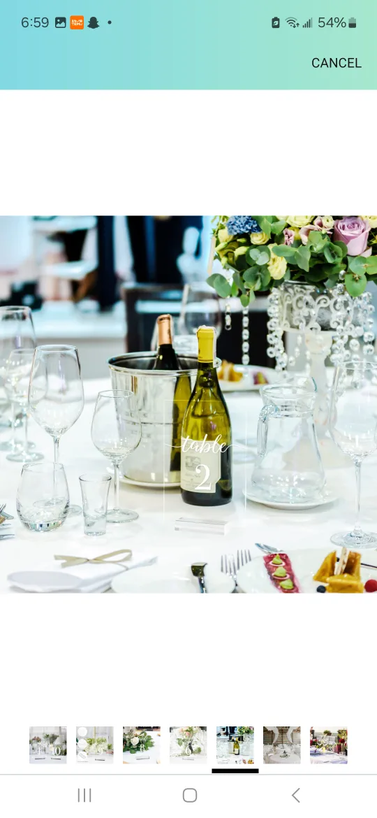 Acrylic Table Numbers 1-10 image indicator(7)