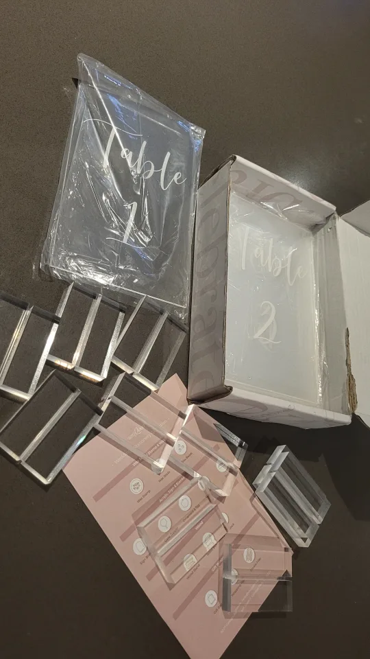 Acrylic Table Numbers 1-10 image indicator(9)