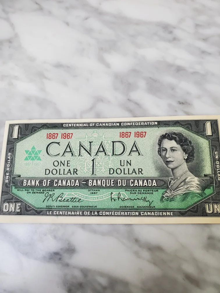 1967 Canadian One Dollar Bill image indicator(2)