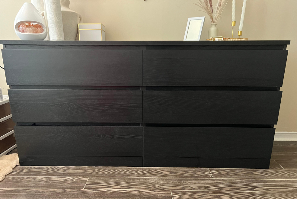IKEA Hemnes Black-Brown 6-Drawer Dresser - photo 2